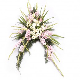 Duża wiązanka z gladioli